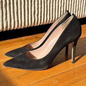 SJP by Sarah Jessica Parker 90mm Fawn Heel in Black Suede
